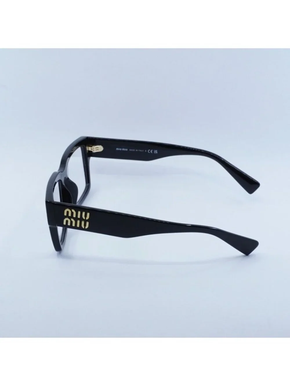 Miu Miu MU02XV 1AB1O1 Eyeglasses Black 54mm Rectangle Frame